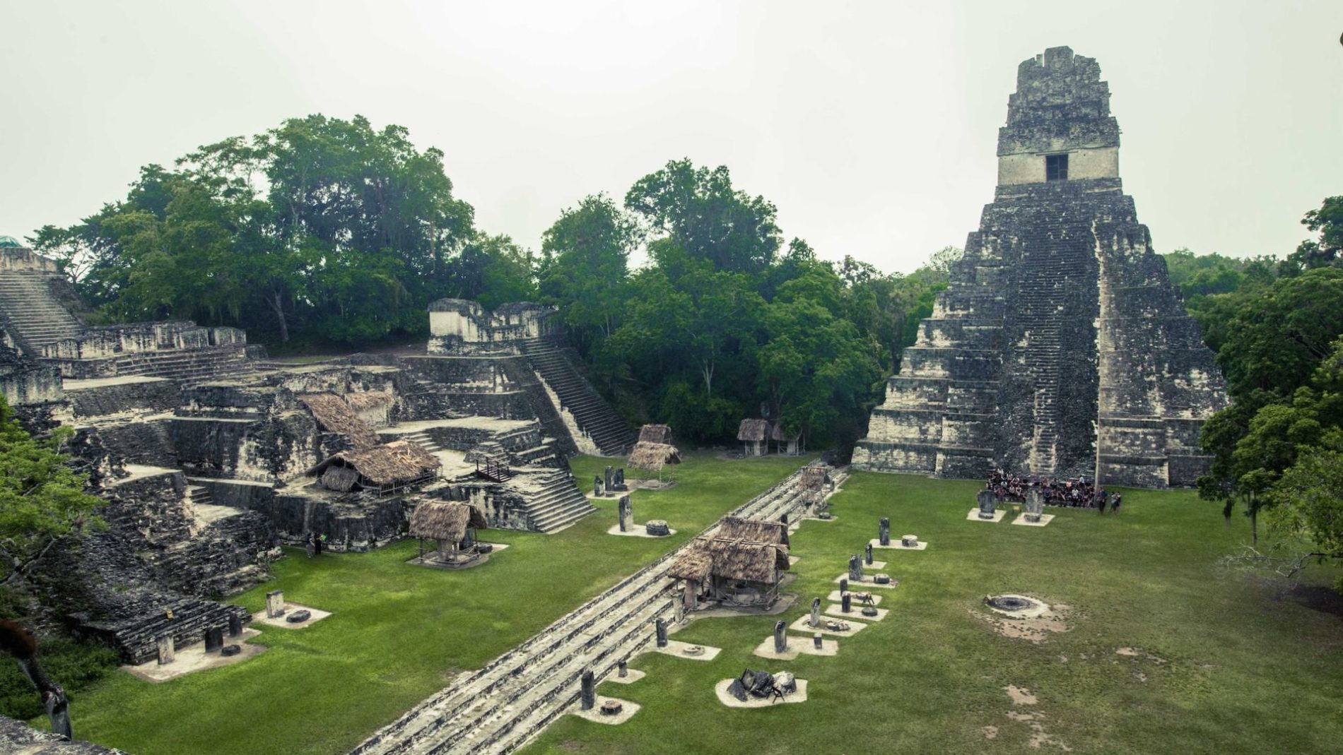 Ancient Mayan Tikal Temple in Guatemala