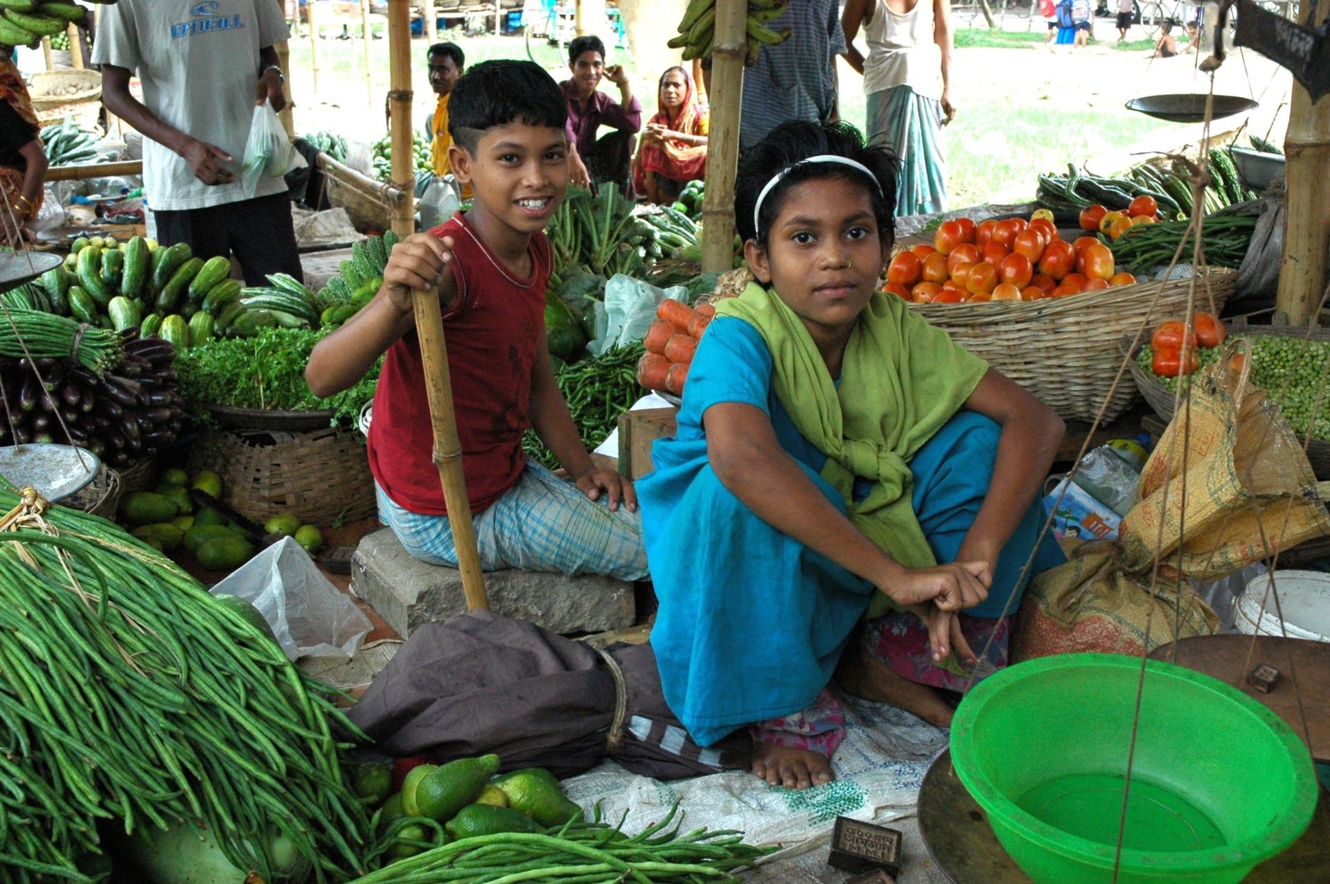 Children in Market