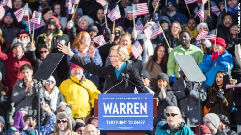 Elizabeth Warren political rally
