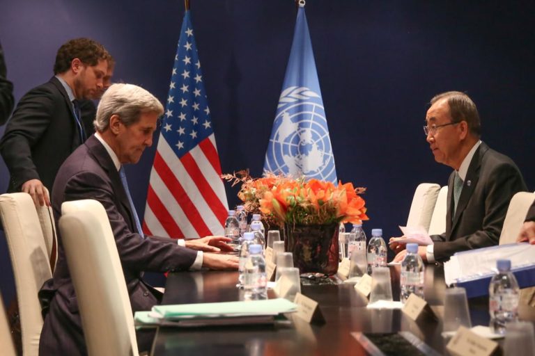 John Kerry meets Ban Ki-moon