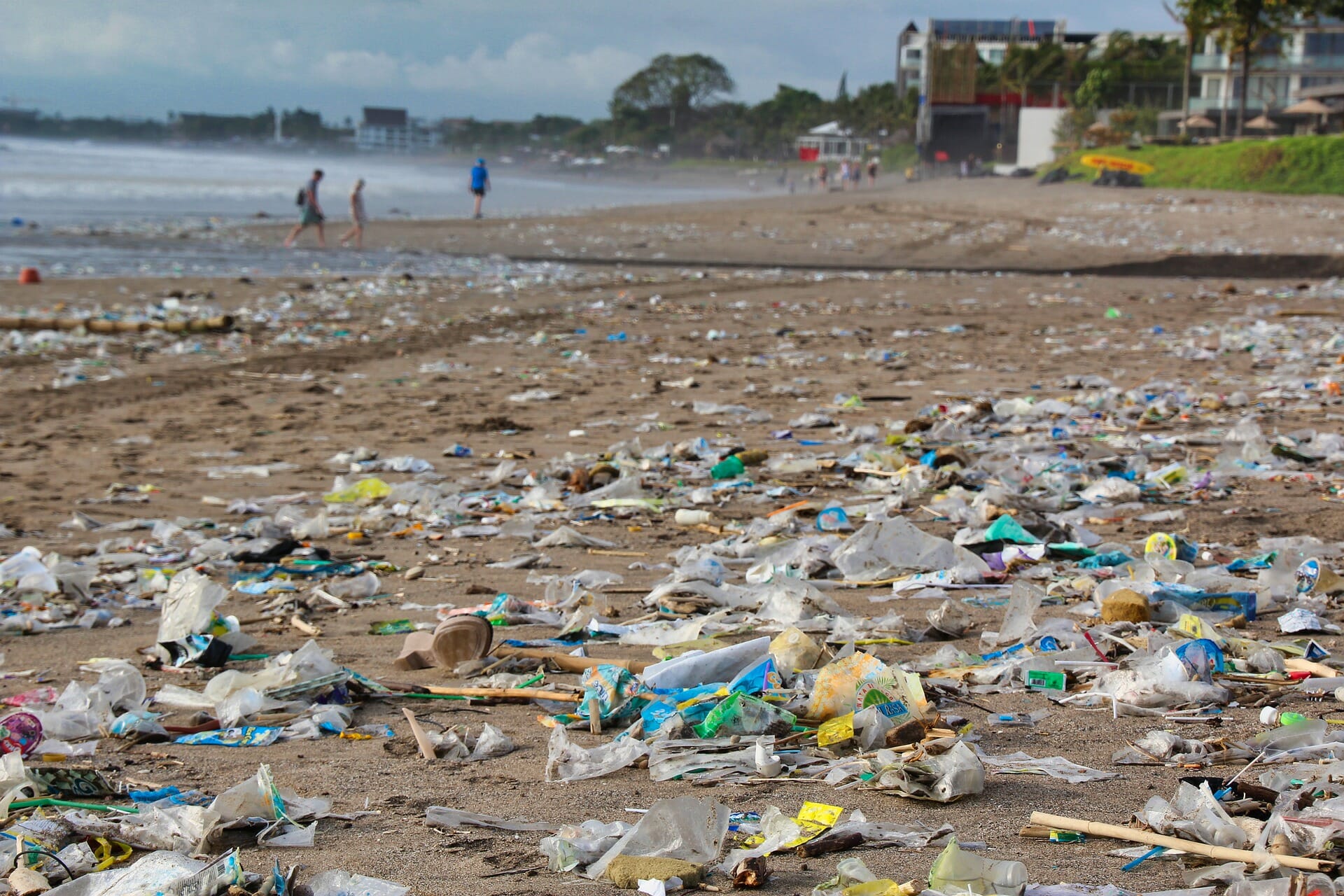 plastic beach pollution