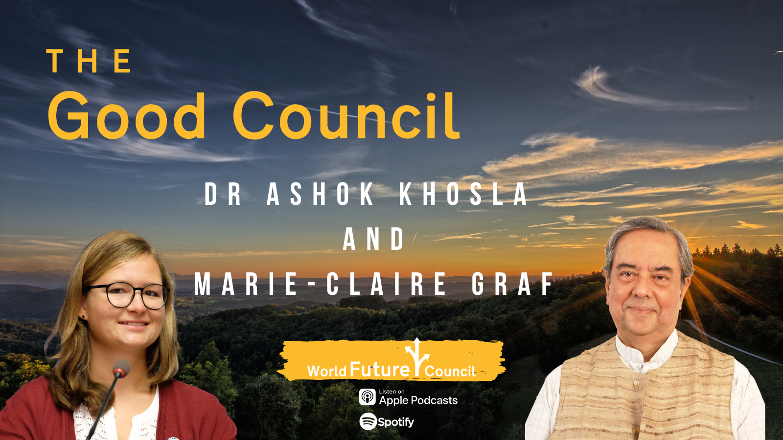 Dr Ashok Khosla and Marie-Claire Graf 