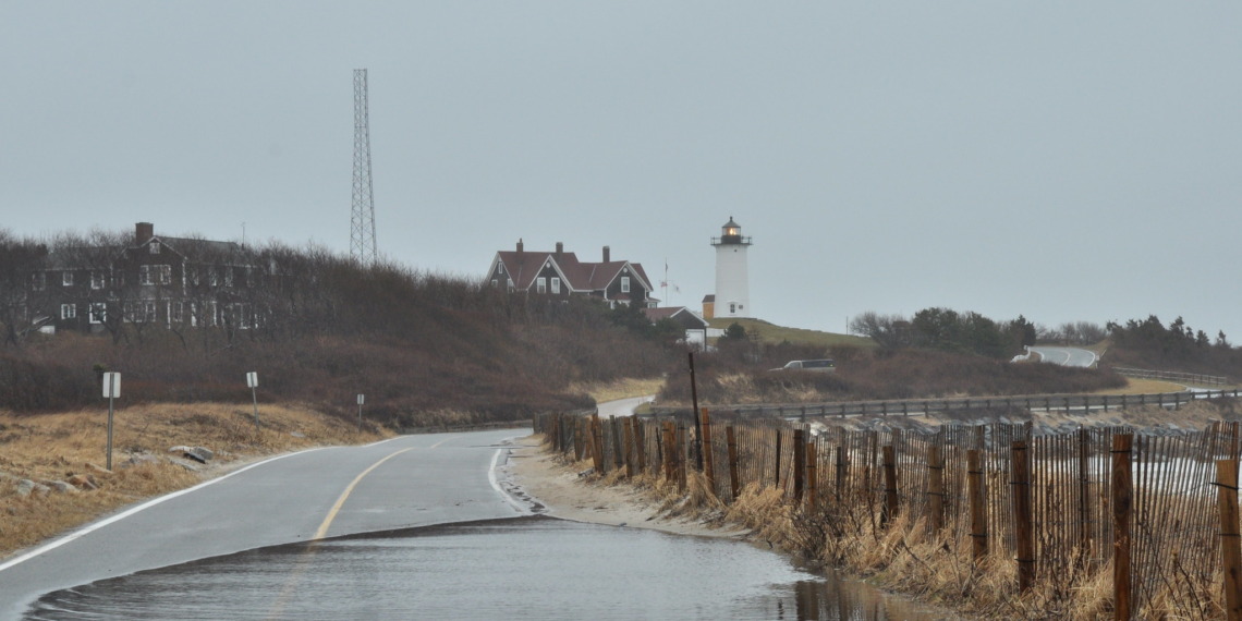 Town suffers from coastal flooding on March 15, 2010.