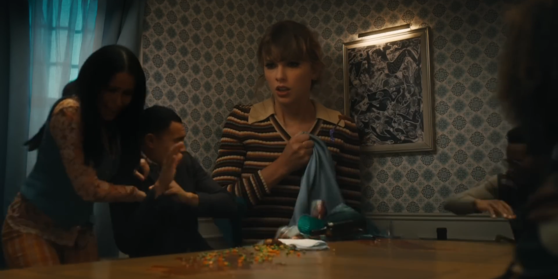A still from Taylor Swift's Anti-Hero music video on Youtube.