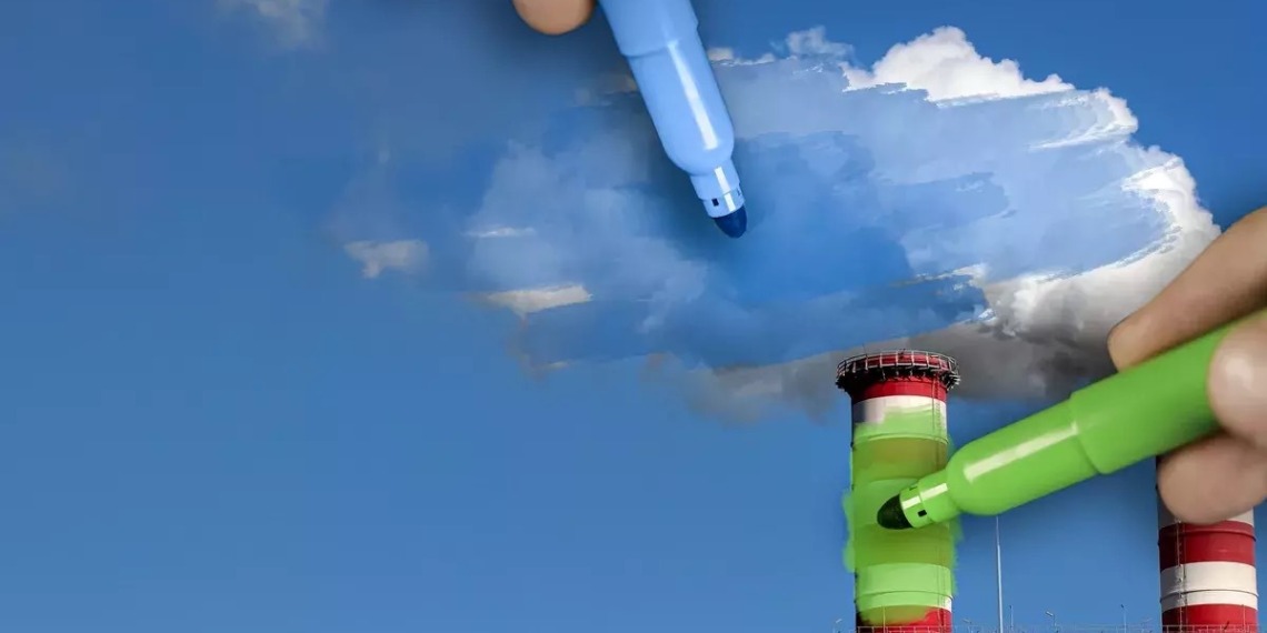 Green and blue markers
