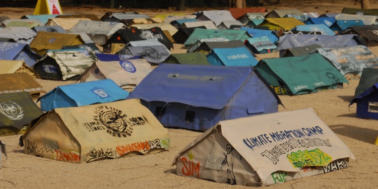 Oxfam Climate Migrant Camp Installation