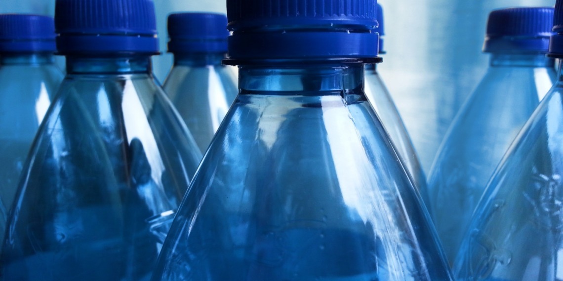plastic water bottles