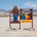Smokey the Bear sign with risk of wildfires pinwheel