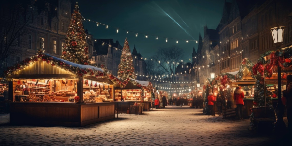 Christmas towns in the US