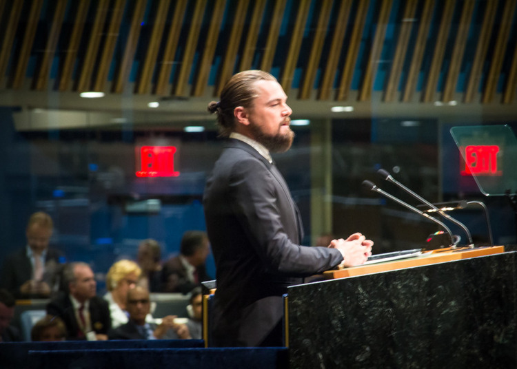 Leo DiCaprio, one of 10 eco-friendly celebrities featured in this article