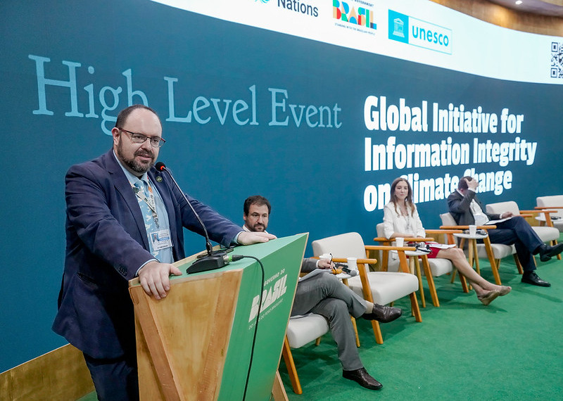 ESG News regarding COP30 Declaration on Information Integrity on Climate Change, Trump’s tariff volatility, EV boom in South America, and protests at COP30