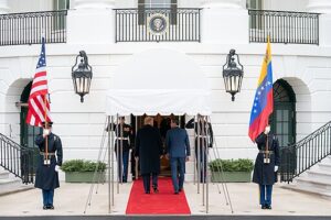 Trump Meets Venezuelan Interim President