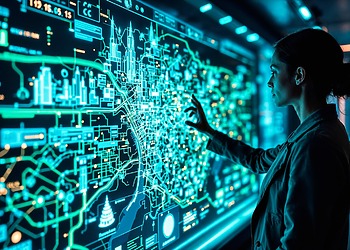 A woman using Ai workflow automation in real estate