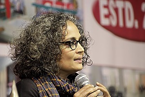 Arundhati Roy , Writer of Man Booker Prize for Fiction winning novel The God of Small Things (1997) visits Guwahati during 14th North East Book Fair