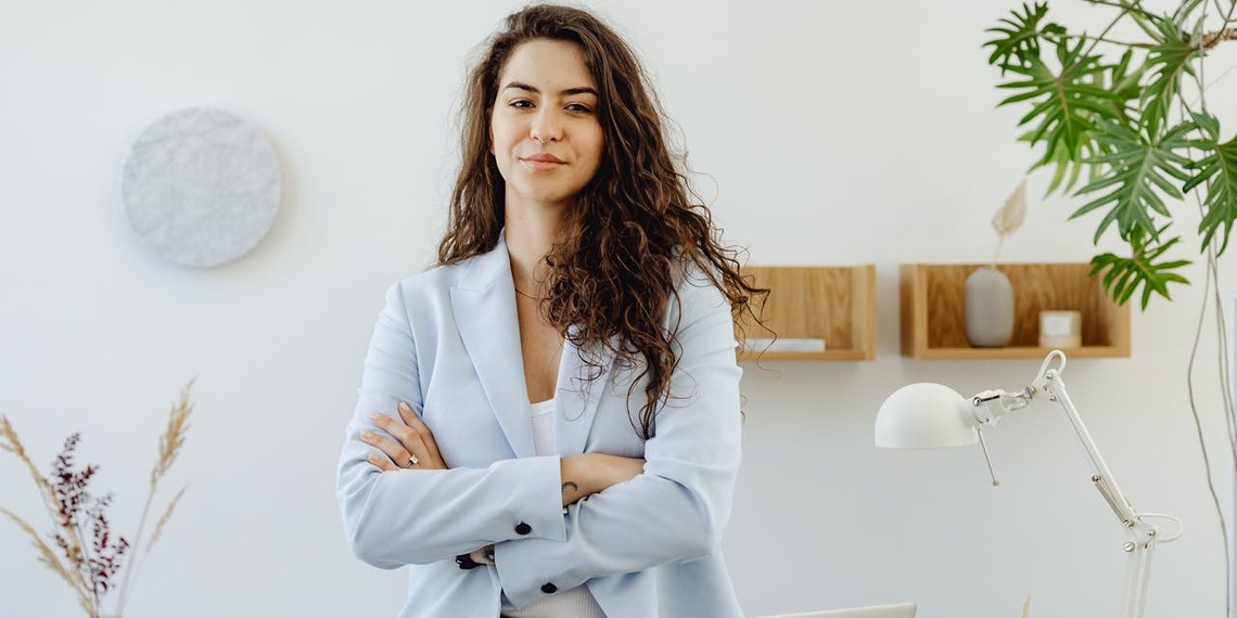Woman in sustainable shipping