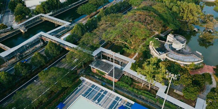 Aerial view of a business supplier of Energy and Water.