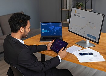 Pakistan fintech founder looking a his company holdings