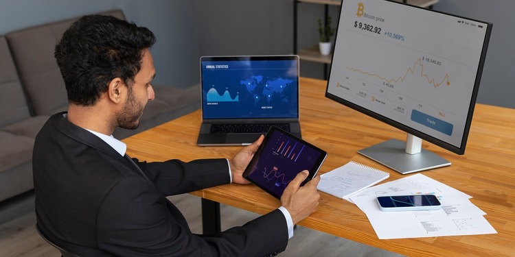 Pakistan fintech founder looking a his company holdings