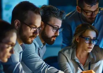 Team working with the SharePoint 2010 Connector