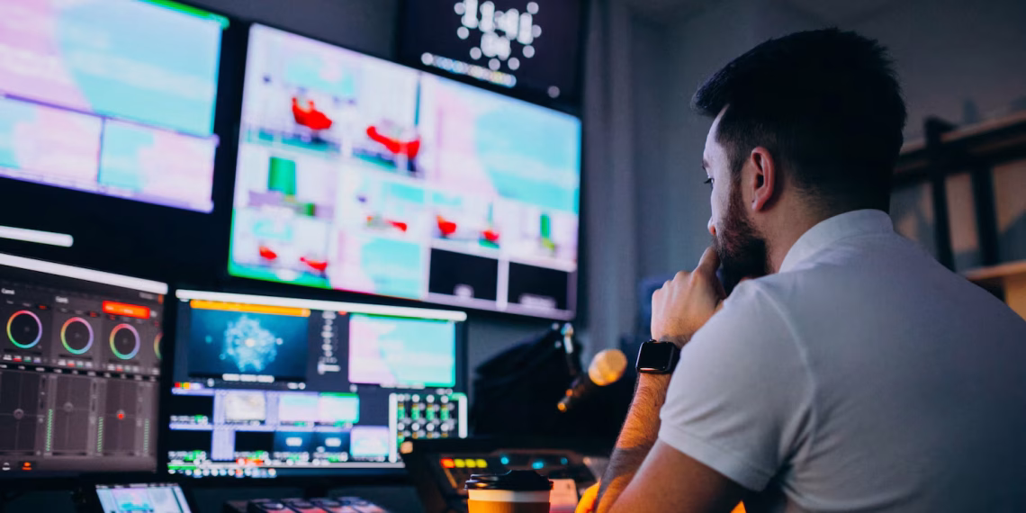 Video editing with a man in a recording studio using Seedance 2.0