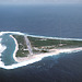 Aerial view of Minamitorishima Island.
