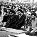Senior Iranian leaders including the late supreme leader Ayatollah Ali Khamenei at a Friday prayer