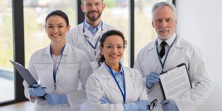 Healthcare Professionals in their hospital.