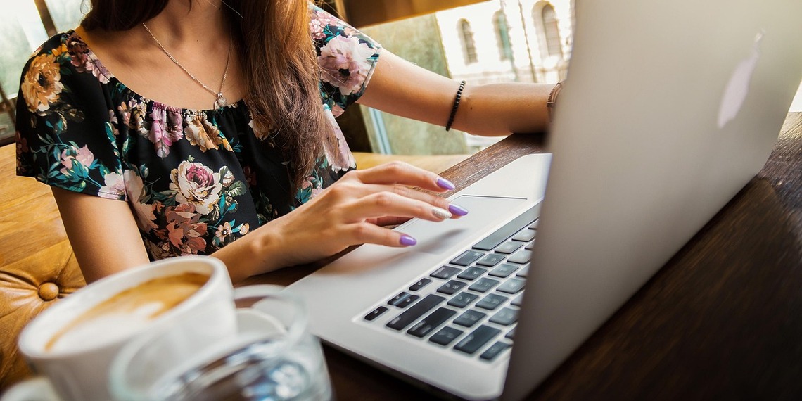 A person working from home.