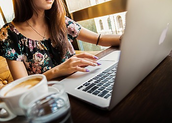 A person working from home.