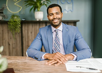 Business man at his desk