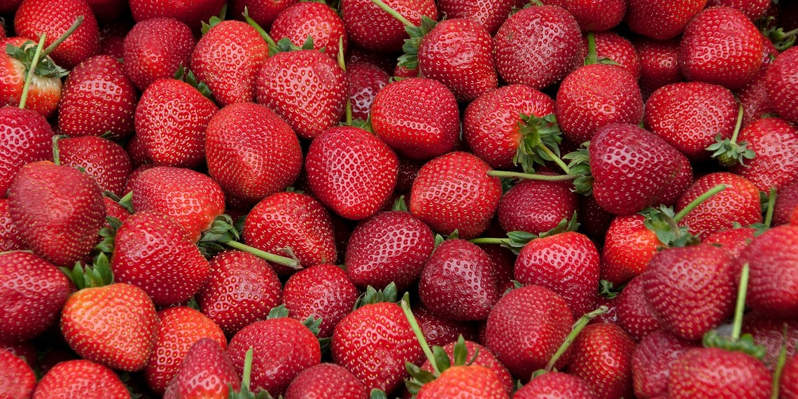 Srawberries were found to have the widest variety of PFAS pesticides compared to any other non-organic, California-prouduced crop