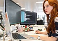A woman software development engineer