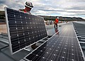 Rooftop solar panels on European homes as demand rises during energy crisis
