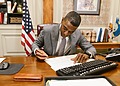 Criminal Defense Lawyer at his desk