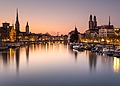 Switzerland Crypto License - Zurich after sunset