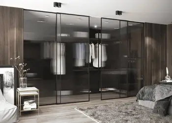 indoor sliding doors in a bedroom