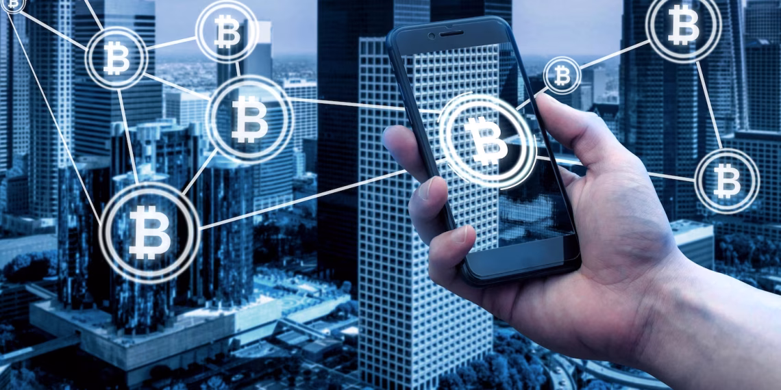 Digital cryptocurrency concept illustrating blockchain technology, digital assets, and the growing adoption of crypto within financial platforms.