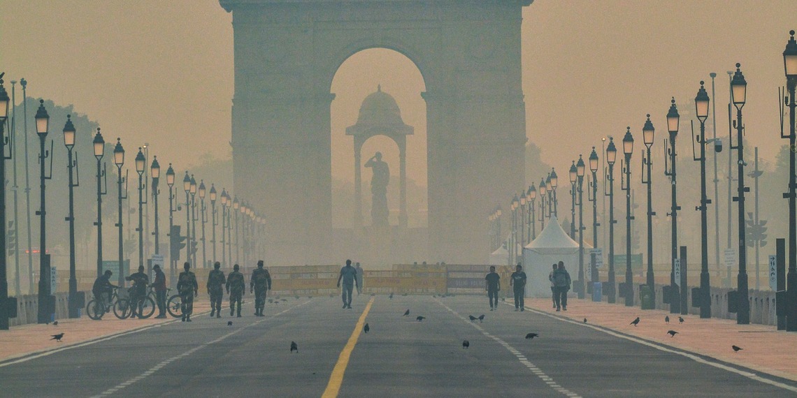 Air pollution in India.