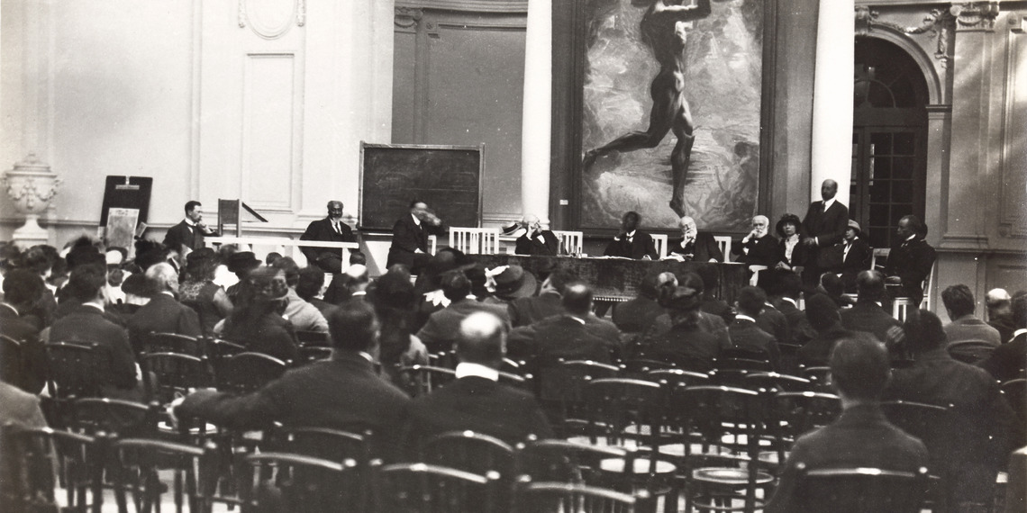 Second Pan-African Congress at the Palais Mondial in Brussels, Belgium, September 1921