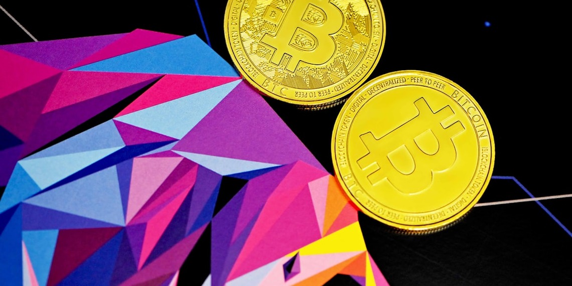 Bitcoin cryptocurrency symbol representing digital asset transfers during a bear market