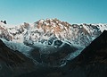 A picture of a snow-capped mountain in the Himalayas.