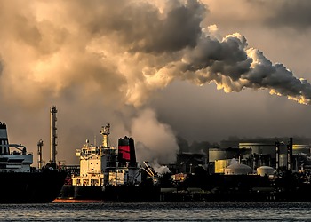 Industrial harbor.