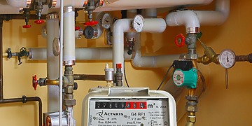 A metered Gas Boiler