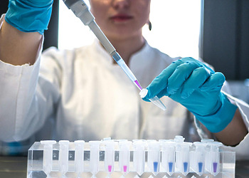 Scientist conducting long-term scientific research in a laboratory