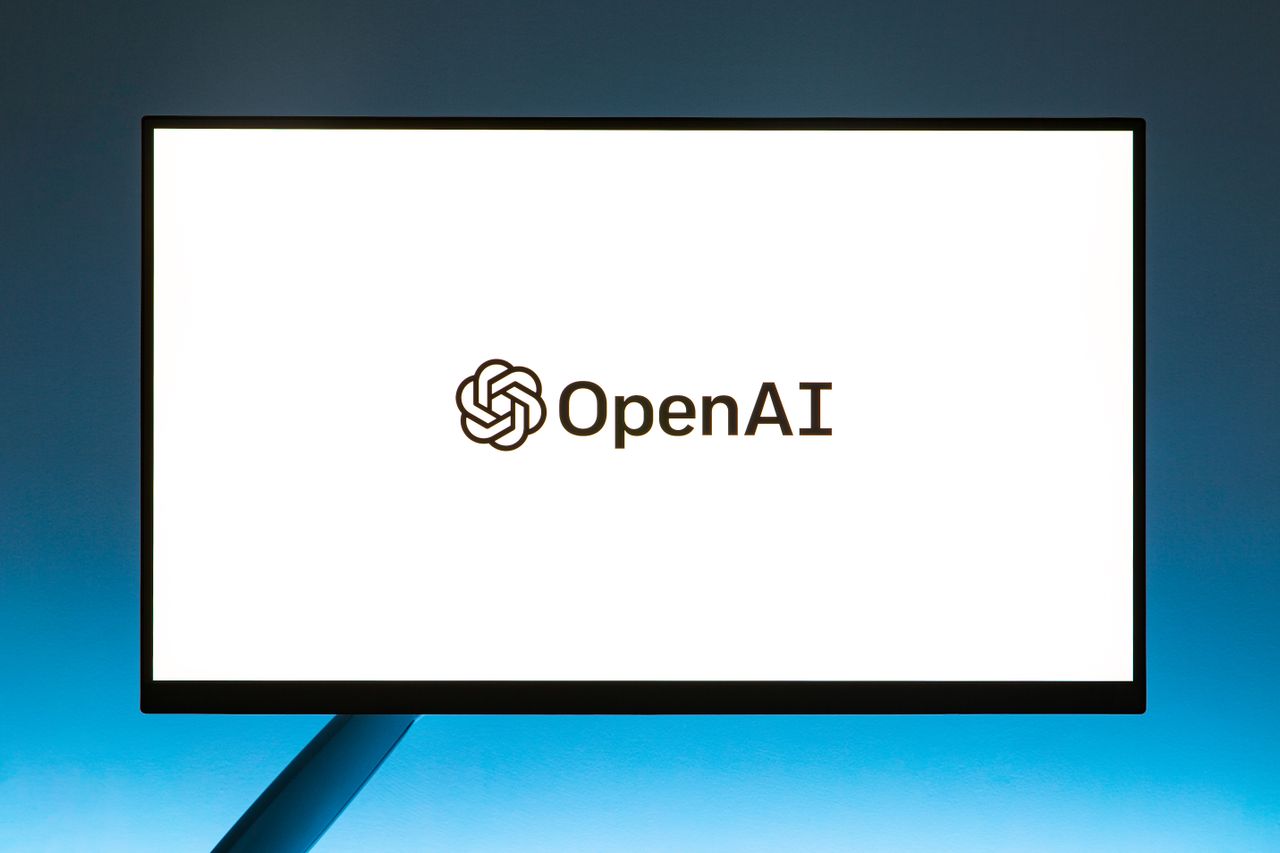 A minimal display of an OpenAI logo