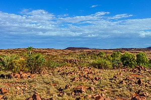 landscape view of the Pilbara region in Western Australia.