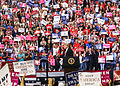 U.S. President Donald Trump at his Make America Great Again rally in Springfield