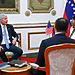 US Energy Secretary Chris Wright speaking with Venezuela’s interim President Delcy Rodriguez