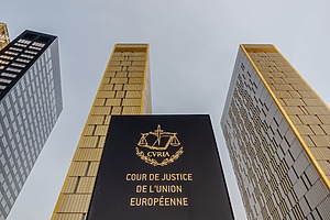 European Union Court building in Luxembourg.