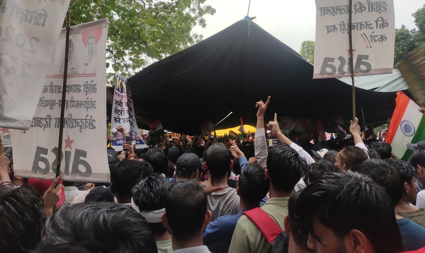 Students protesting in India